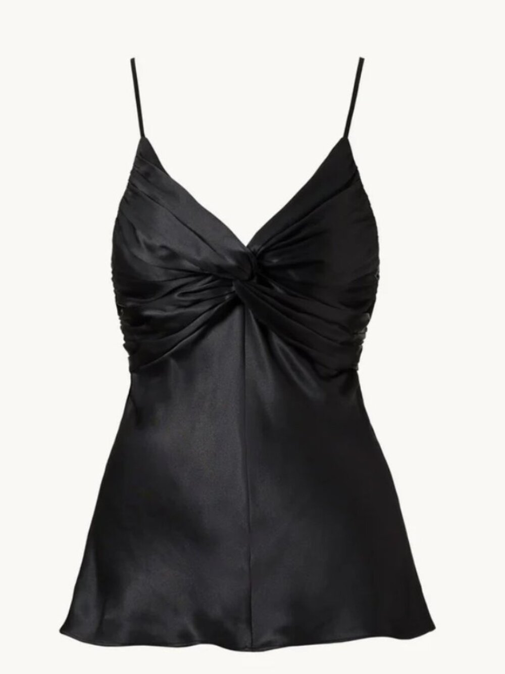 Tove Naomi Silk Top Adjustable Spaghetti Straps in Black Size EU 34 (US 2-4) EUC